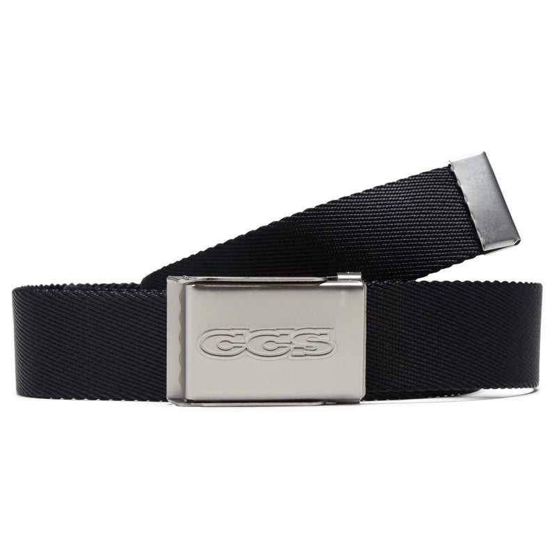 CCS Silver 96 Logo Web Belt - Black