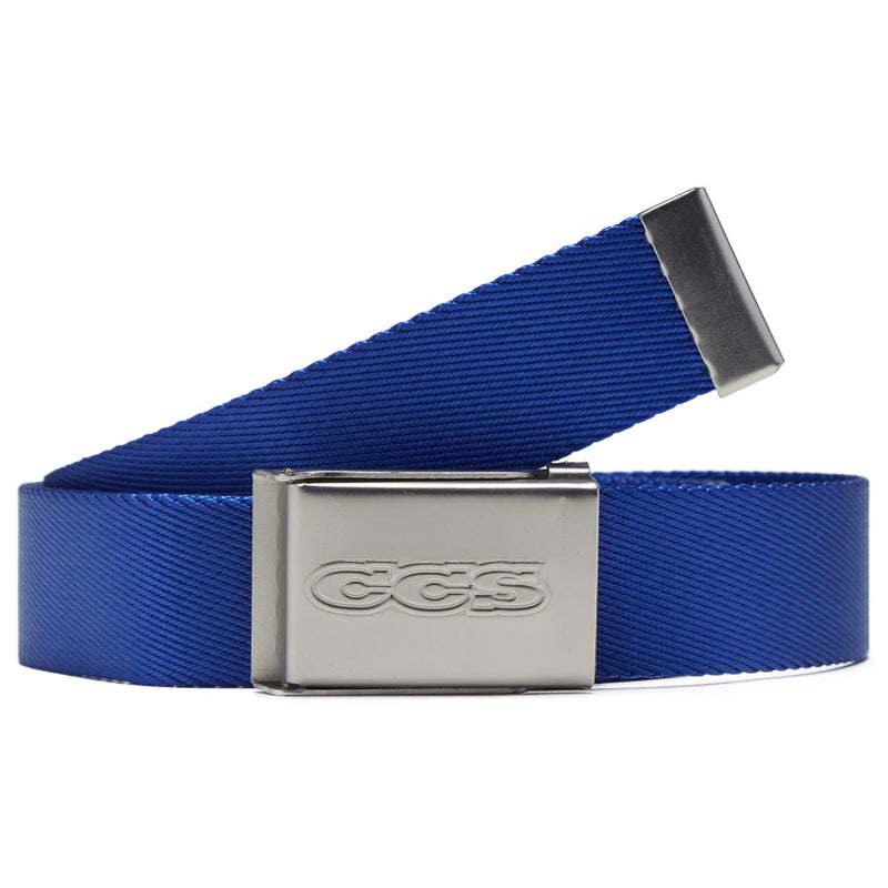 CCS Silver 96 Logo Web Belt - Royal Blue