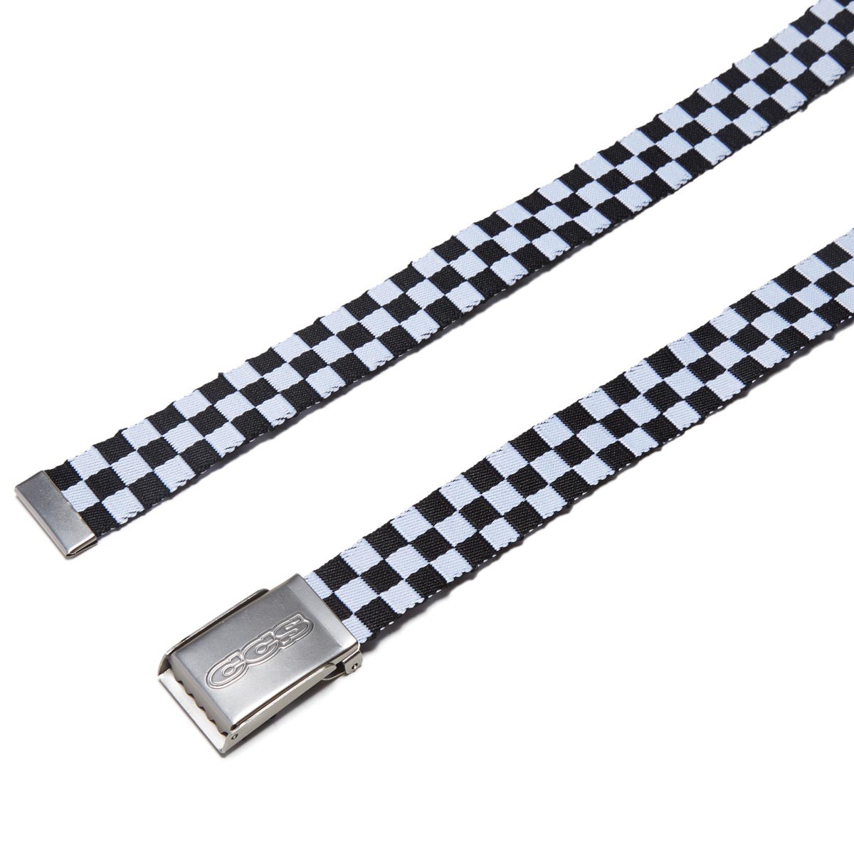 CCS Silver 96 Logo Web Belt - Checkerboard image 2