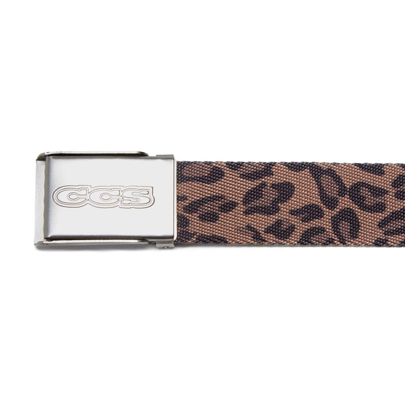 CCS Silver 96 Logo Web Belt - Leopard