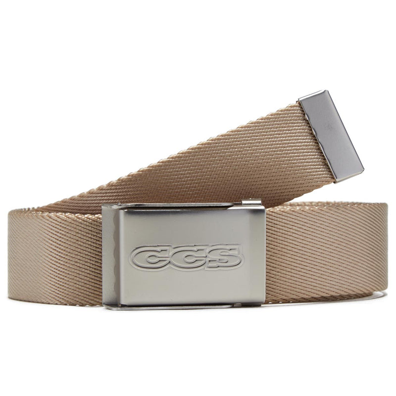 CCS Gunmetal 96 Logo Web Belt -  Tan