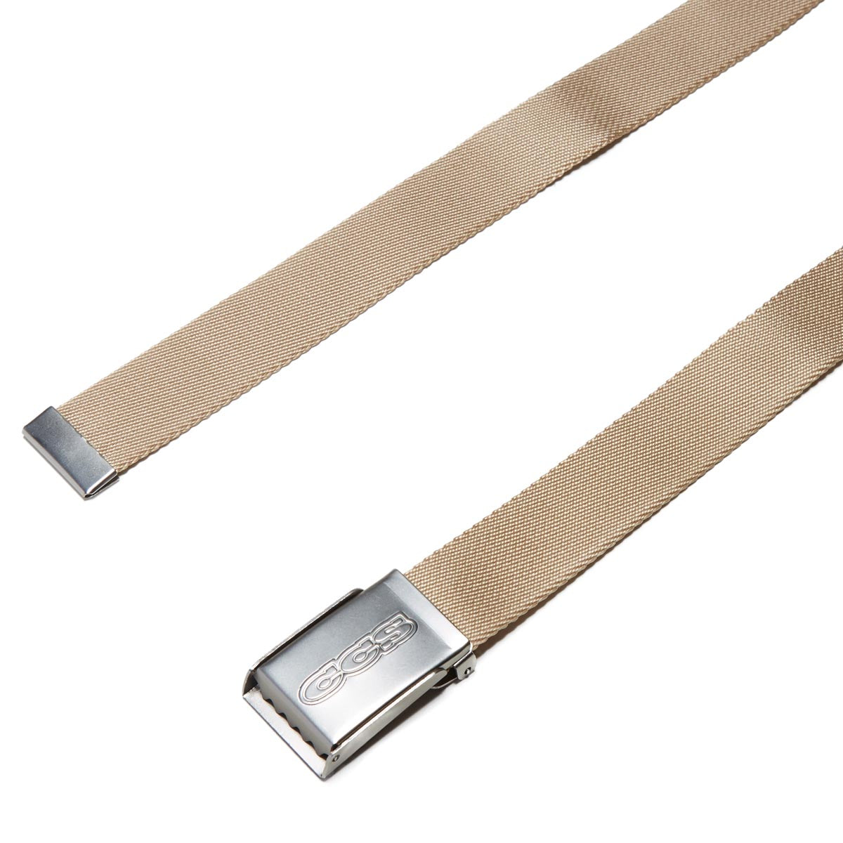 CCS Silver 96 Logo Web Belt -  Tan image 2