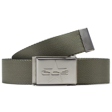 CCS Silver 97 Star Web Belt - Olive