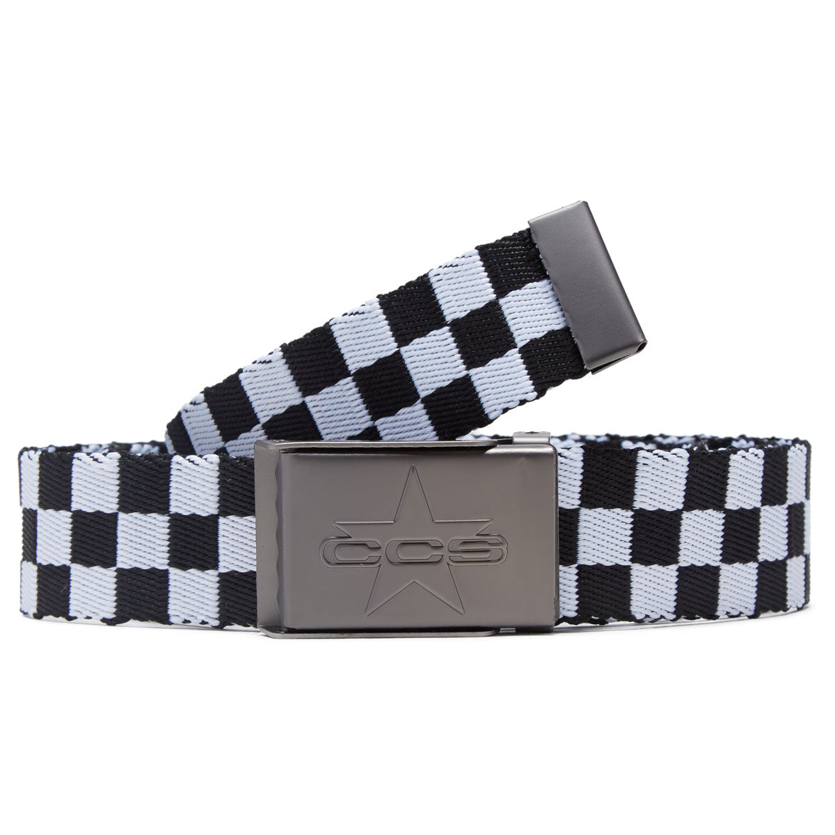 CCS Gunmetal 97 Star Web Belt - Checkerboard image 1