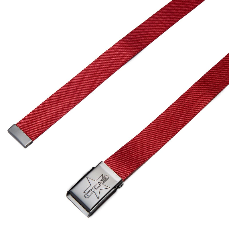 CCS Gunmetal 97 Star Web Belt - Red
