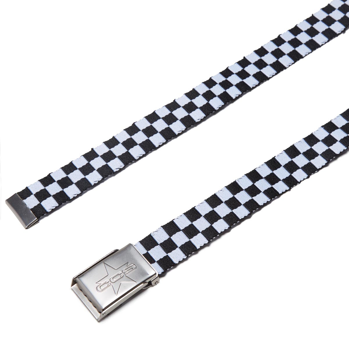 CCS Silver 97 Star Web Belt - Checkerboard image 2