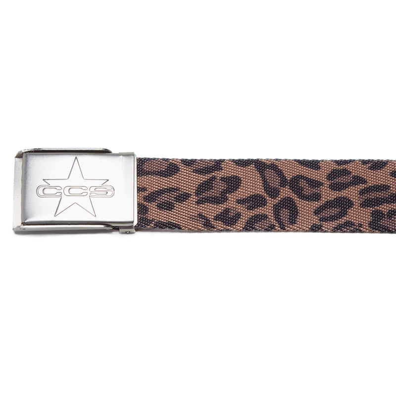 CCS Silver 97 Star Web Belt - Leopard