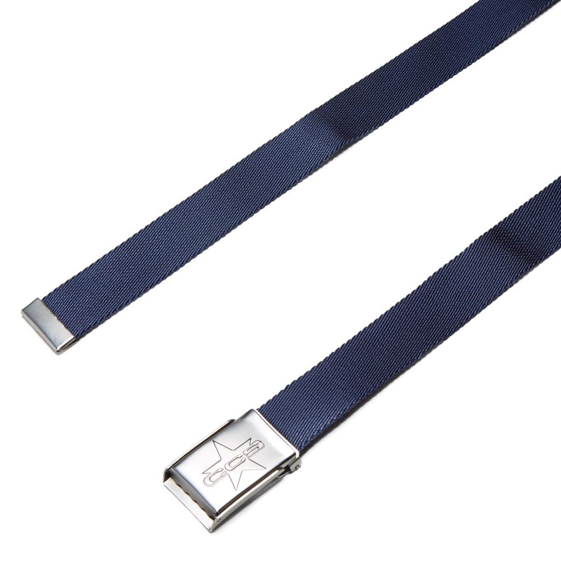 CCS Silver 97 Star Web Belt - Navy