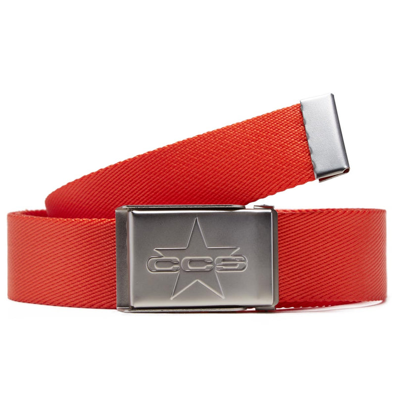 CCS Silver 97 Star Web Belt - Orange