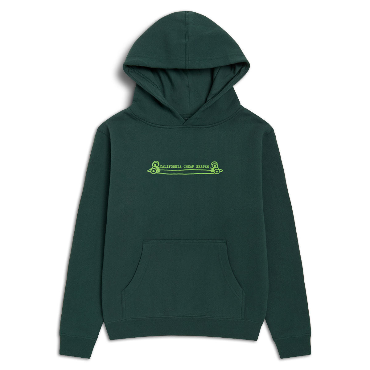 CCS Youth Heritage Cheap Skates Hoodie - Green - YSM image 1