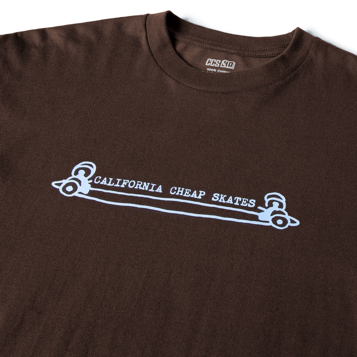 CCS Heritage Cheap Skates T-Shirt - Brown image 2