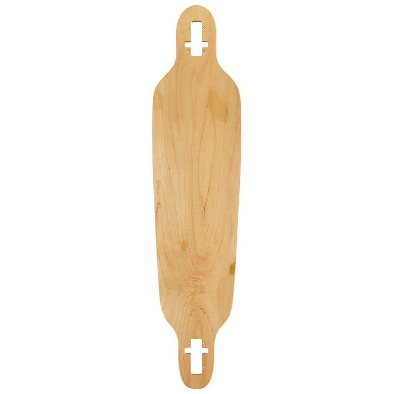 Daddies Race Car Foil Drop Thru Longboard Complete - Silver Foil/Red