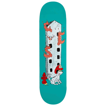 CCS Fireman Skateboard Deck - Teal - 8.125