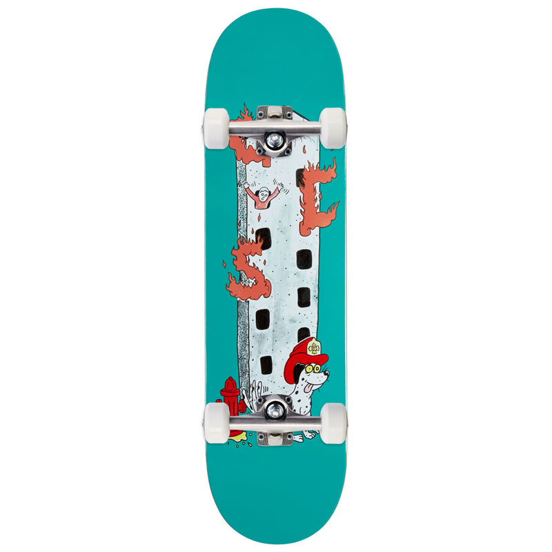 CCS Fireman Skateboard Complete - Teal - 8.125