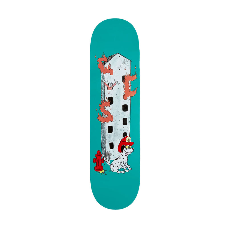 CCS Fireman Mini Skateboard Deck - Teal - 7.00
