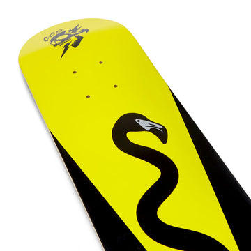 CCS Grim Surfer Mini Skateboard Complete - Black/Yellow
