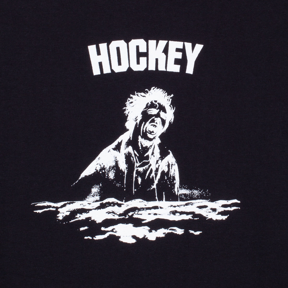Hockey Surface Baseball T-Shirt - Black/White image 2