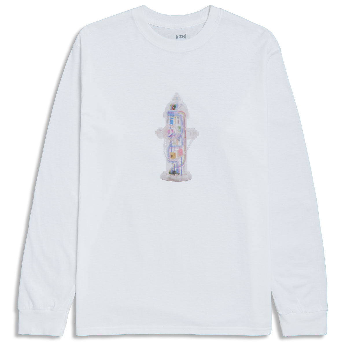 CCS Going Clear Hydrant Long Sleeve T-Shirt - White - SM image 1