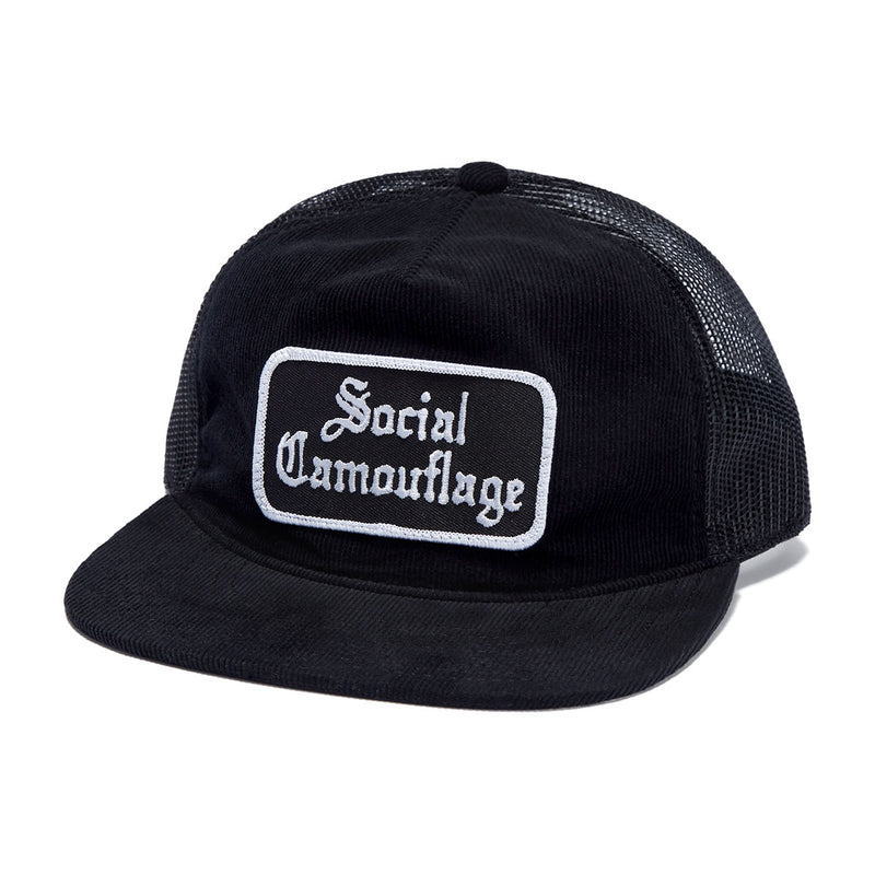 CCS Social Camouflage Cord Trucker Hat - Black