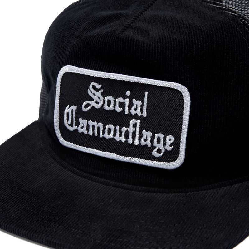 CCS Social Camouflage Cord Trucker Hat - Black