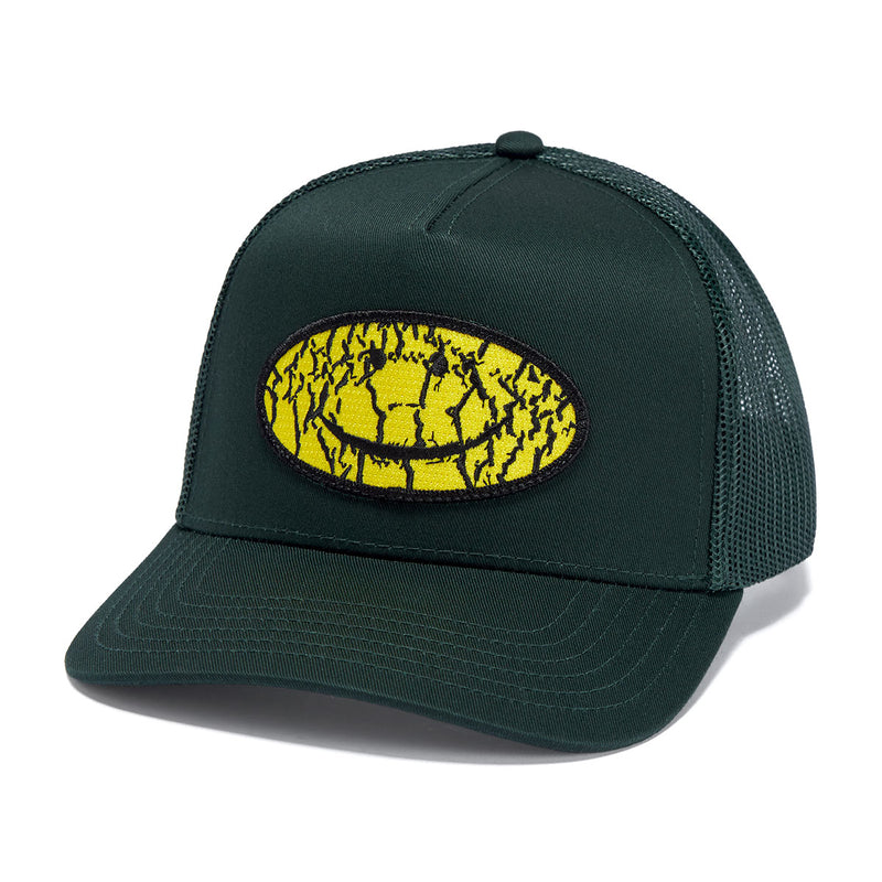 CCS Smile Decay Trucker Hat - Dark Green