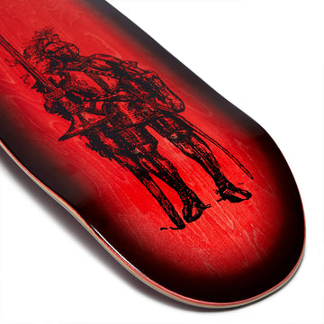 CCS Knight Egg Shaped Skateboard Deck - Black Fade - 9.00