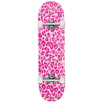 CCS Leopard Embossed Skateboard Complete - Pink
