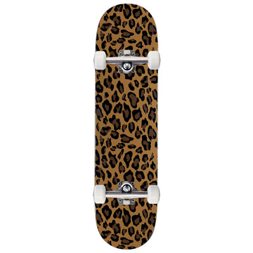 CCS Leopard Embossed Skateboard Complete - Brown - 8.50