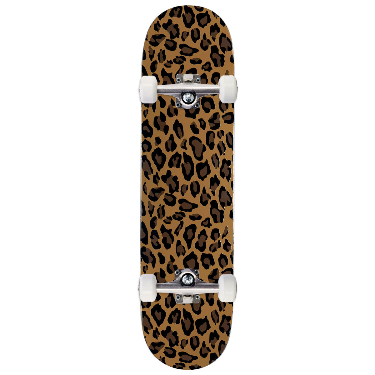 CCS Leopard Embossed Skateboard Complete - Brown image 1
