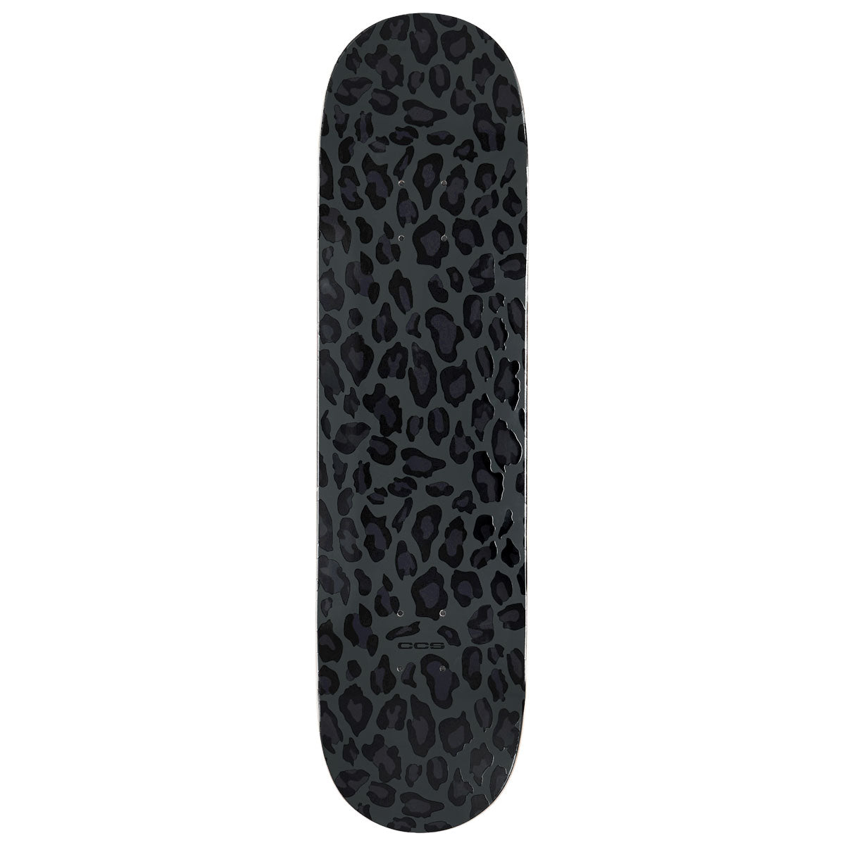 CCS Leopard Embossed Skateboard Deck - Charcoal