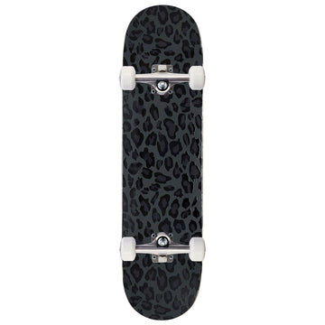 CCS Leopard Embossed Skateboard Complete - Charcoal - 7.75
