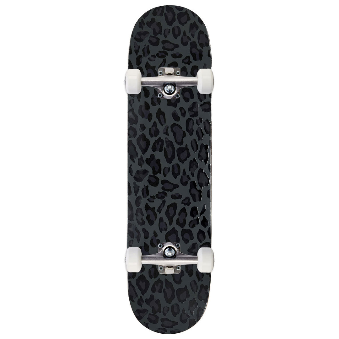 Leopardboard CCS Leopard Embossed Skateboard Complete - Charcoal