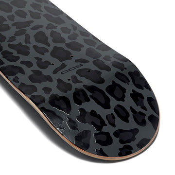 CCS Leopard Embossed Mini Skateboard Deck - Charcoal