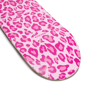CCS Leopard Embossed Mini Skateboard Complete - Pink