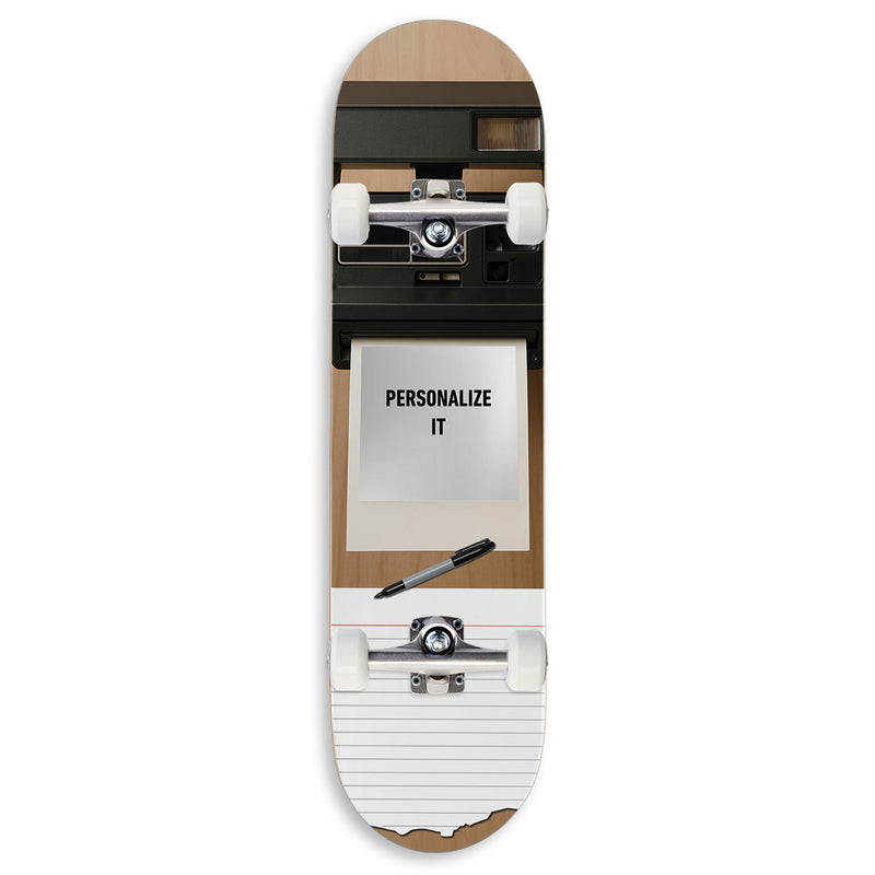 CCS Customs Photo Moments Skateboard Complete - Polaroid - 8.125