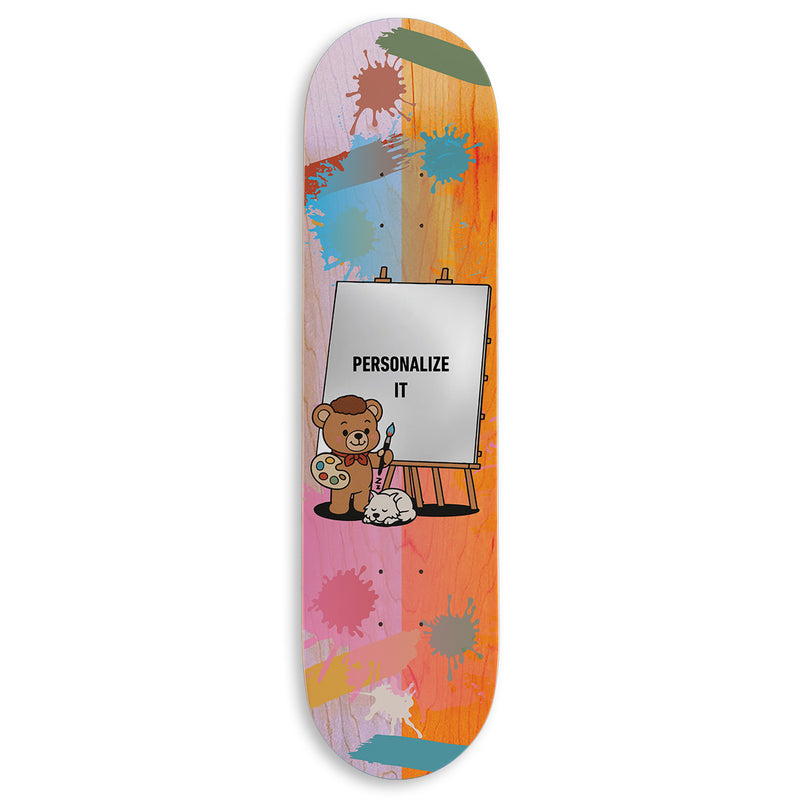 CCS Customs Photo Moments Skateboard Deck - Bear Painting - 8.375