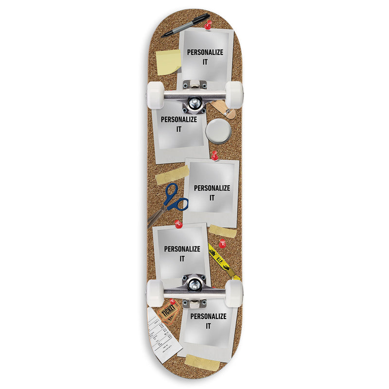 CCS Customs Photo Moments Skateboard Complete - Corkboard - 7.75