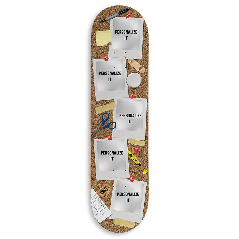 CCS Customs Photo Moments Skateboard Deck - Corkboard - 8.00