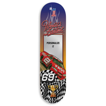 CCS Customs Photo Moments Skateboard Deck - Fastest Man - 7.75