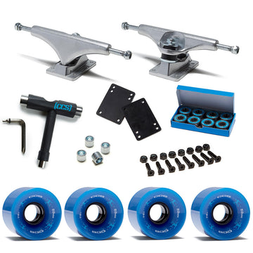 CCS Retro Cruiser Skateboard Assembly Kit - Blue - 109mm