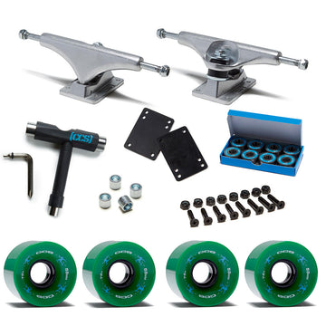 CCS Retro Cruiser Skateboard Assembly Kit - Green - 144mm