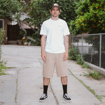 CCS Pleated Chino Shorts - Khaki