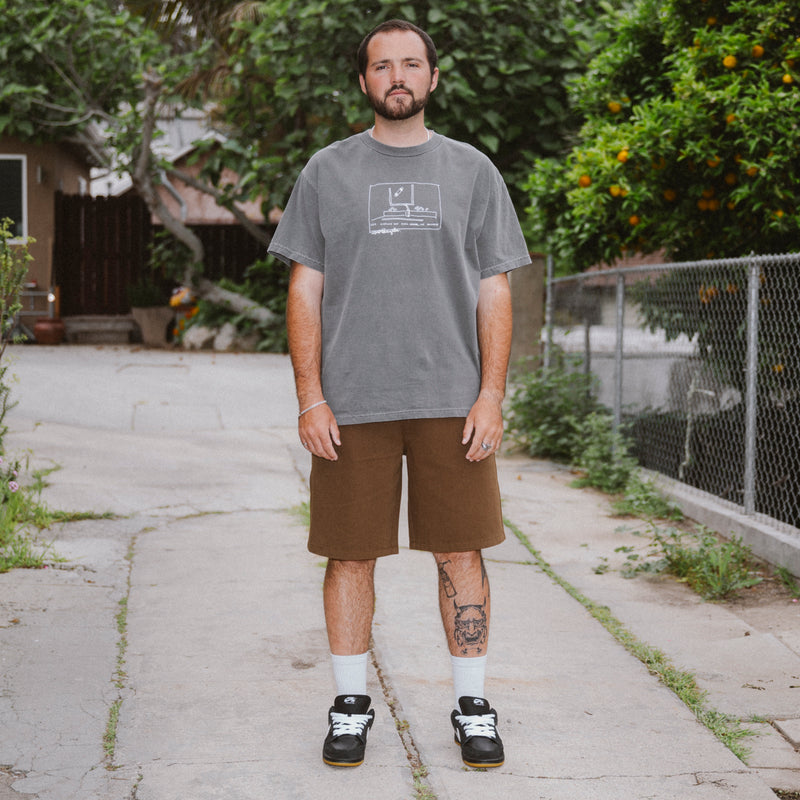 CCS Pleated Chino Shorts - Brown