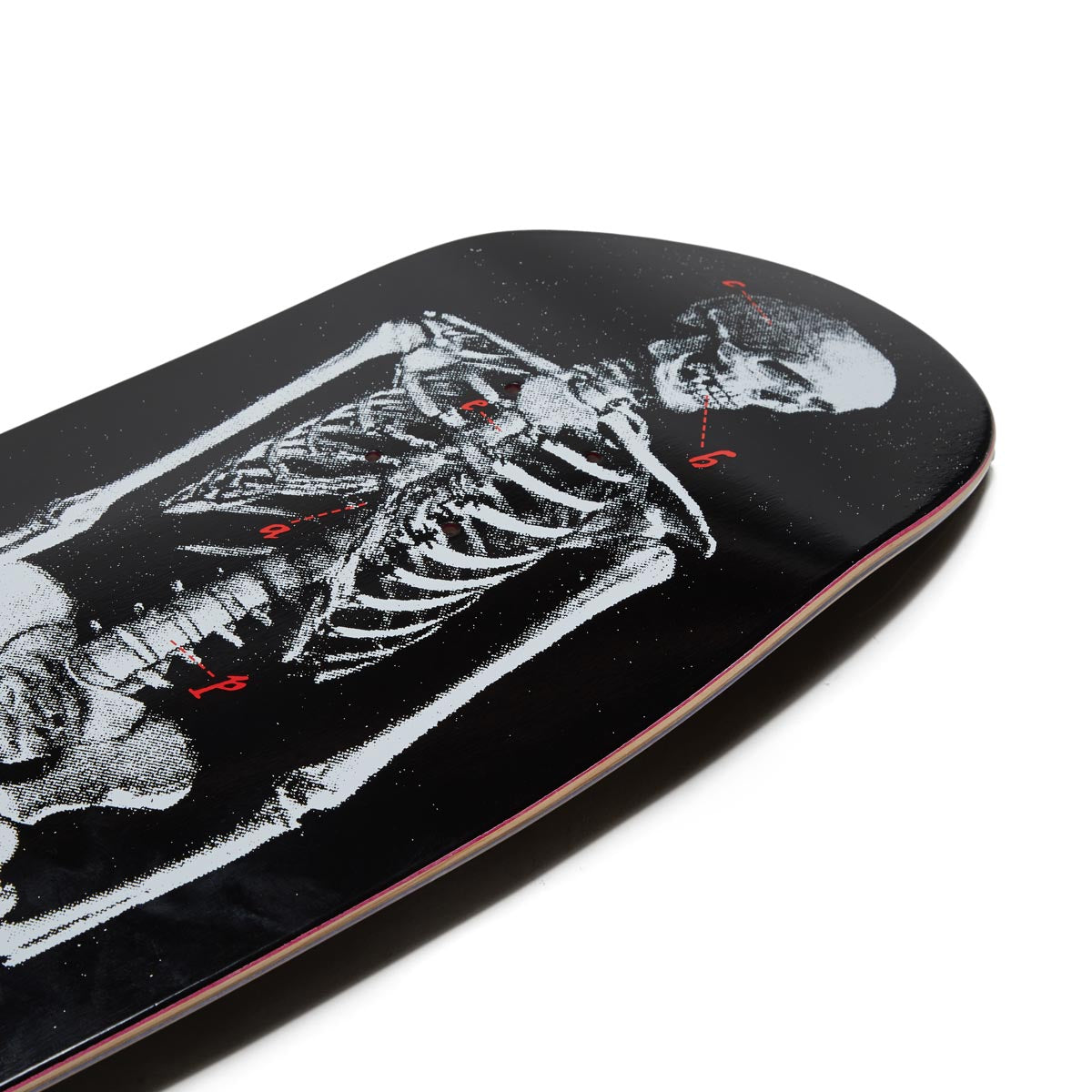 ナイトメアスケートボード　Skeleton Skatebord CCS Skeleton Shp1 Shaped Skateboard Deck - Black