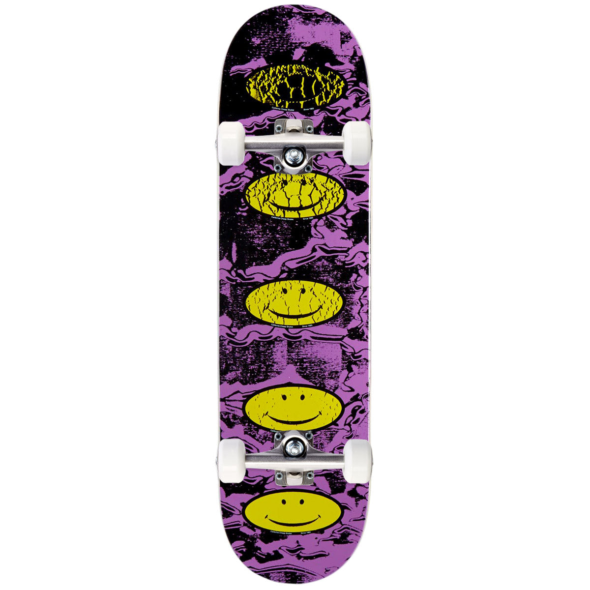 CCS Smile Decay Skateboard Complete - Purple - 7.75