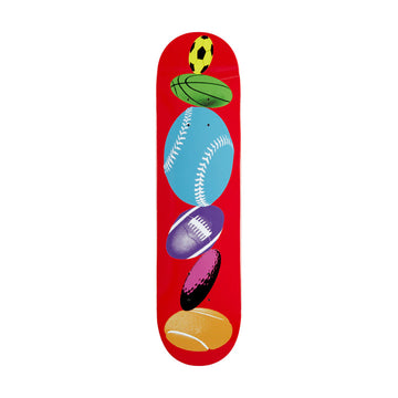 CCS Sports Ball Mini Skateboard Deck - Red - 7.25