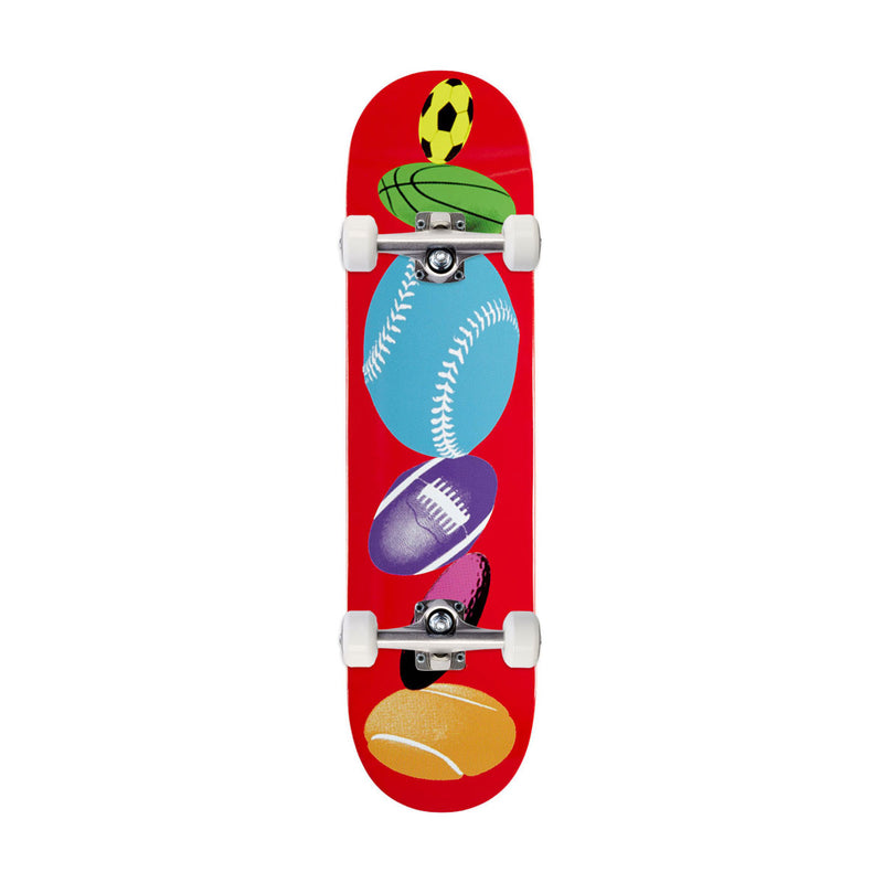 CCS Sports Ball Mini Skateboard Complete - Red - 7.00