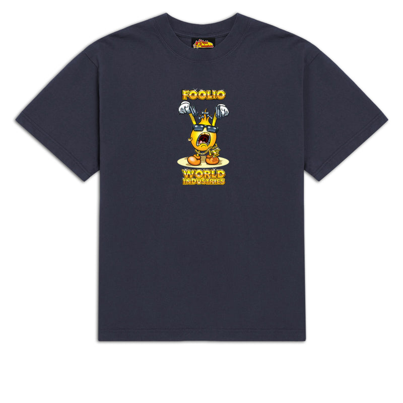 World Industries Foolio T-Shirt - Vintage Navy - LG