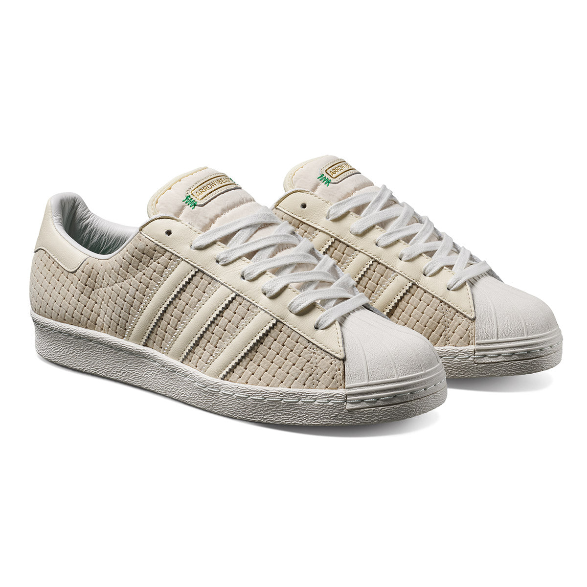 Adidas x Arrow & Beast Superstar ADV Shoes - Wonder White/Crystal White image 2