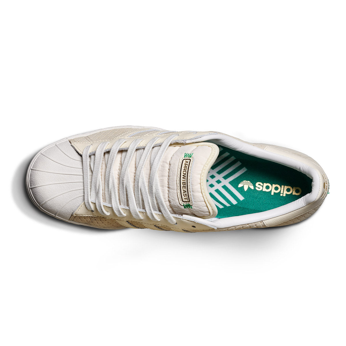 Adidas x Arrow & Beast Superstar ADV Shoes - Wonder White/Crystal White image 3